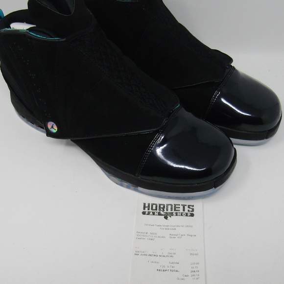 NIKE AIR JORDAN 16 CEO SZ 14 BOARDROOM HORNETS - Picture 8 of 8